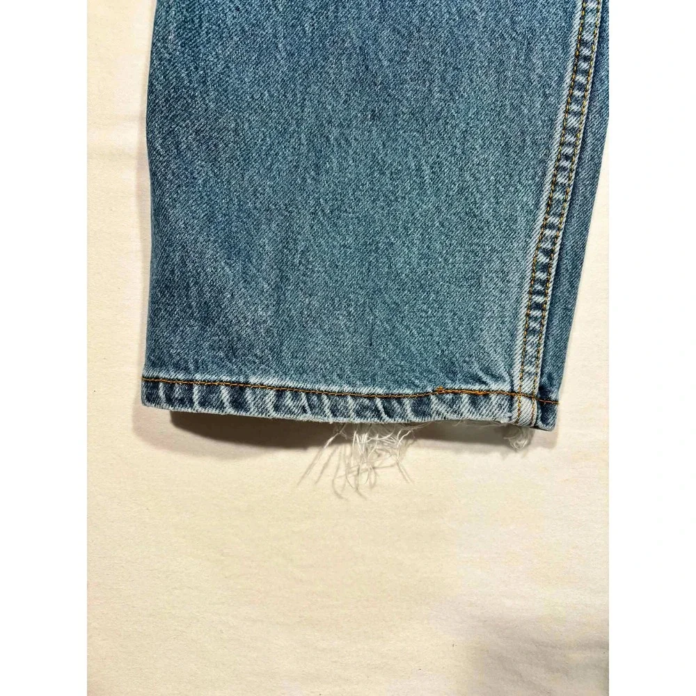 Levis 505 Regular Fit Jeans Mens 38x34 Medium Wash Blue Straight Leg Denim